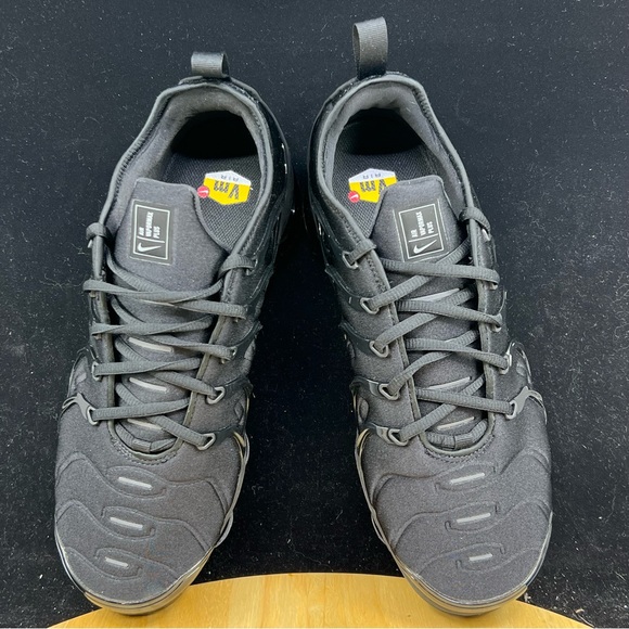 Nike Air VaporMax Plus Triple Black 2021 Mens 924453-004 Multiple Sizes - Picture 9 of 9